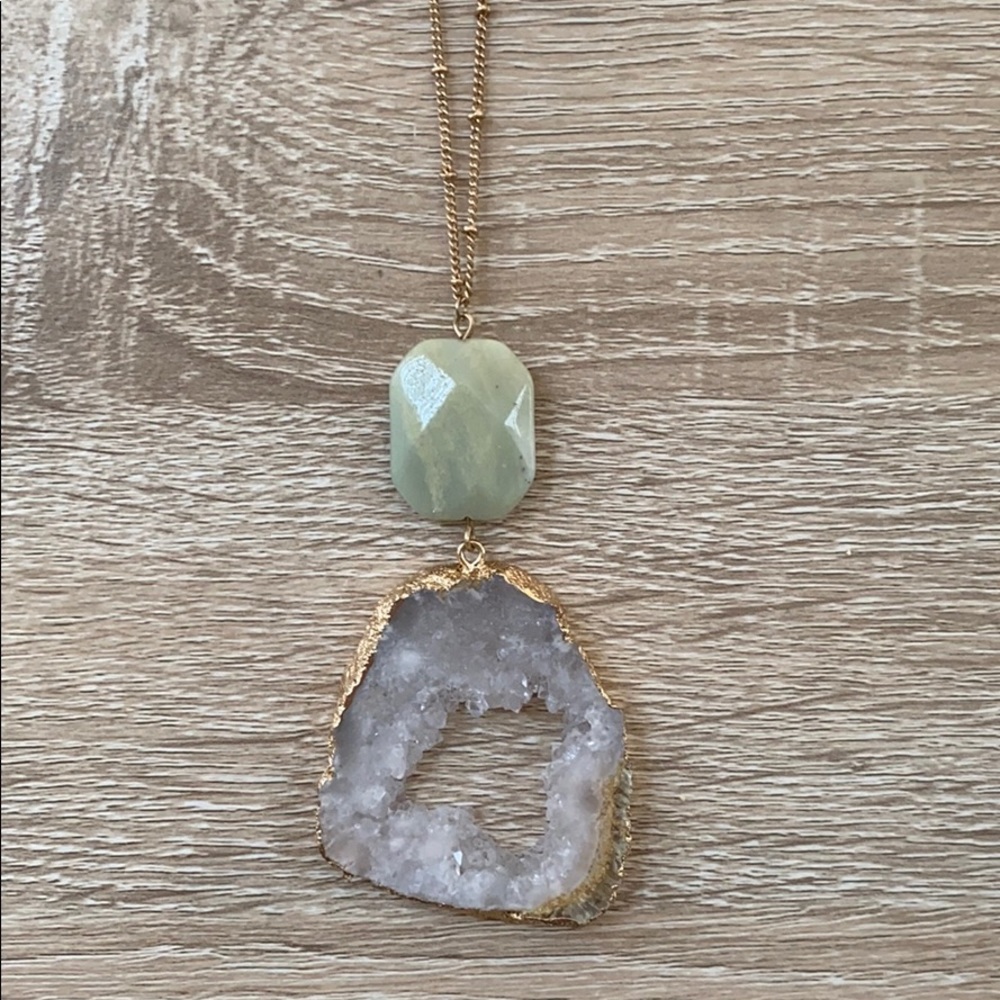 Long Quartz Necklace